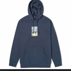 Hockey Men's Front Yard Hoodie in Navy Blue -